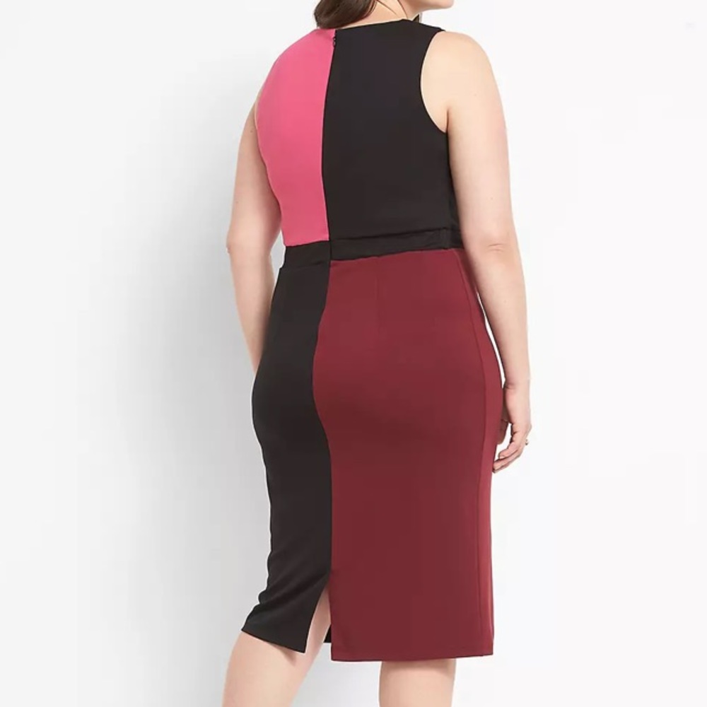 Colorblock Sheath Dress - Picture 2 of 3